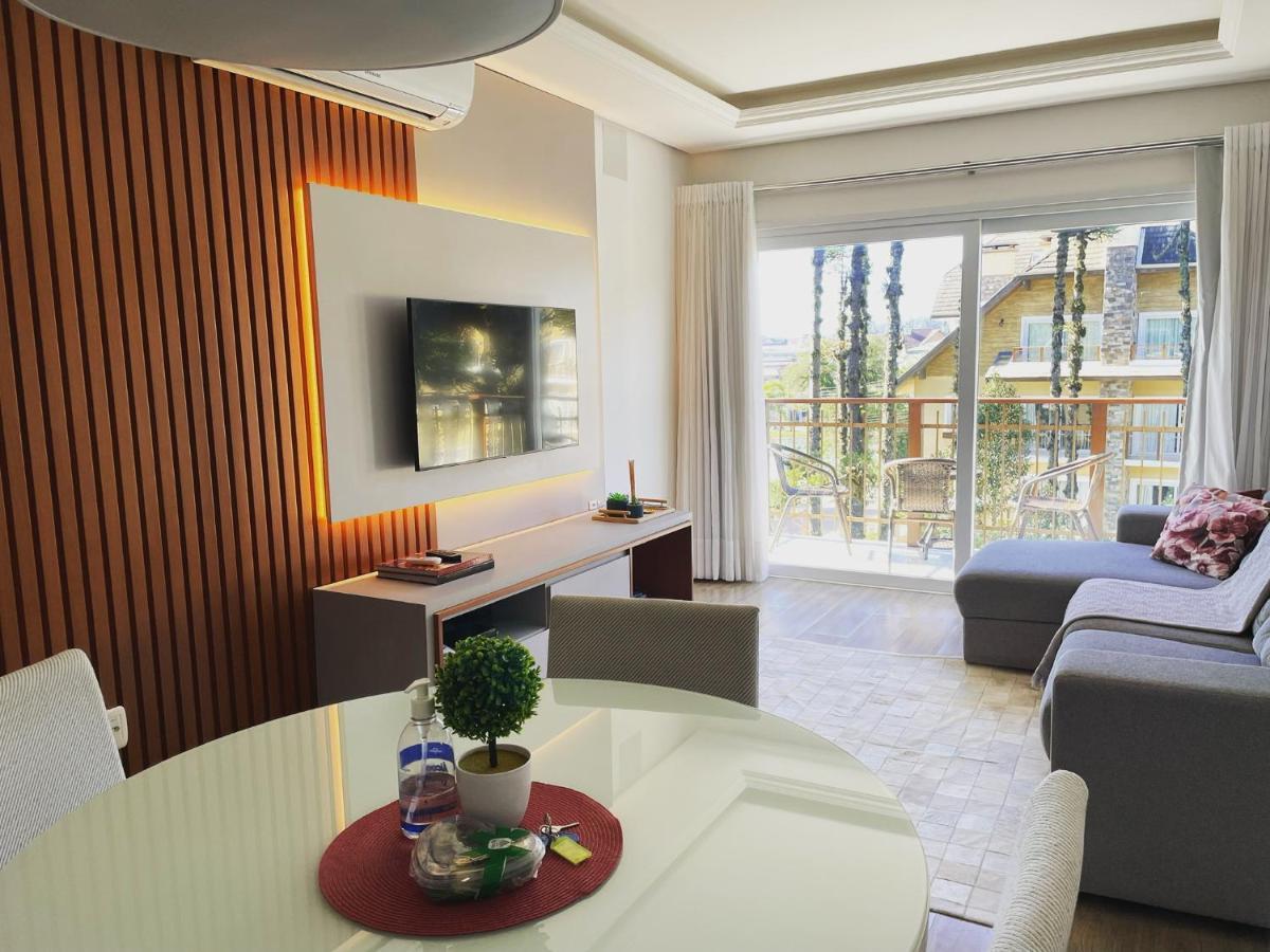 Excelente Apartamento Em Gramado/Rs No Condominio Casa De Pedra Bagian luar foto
